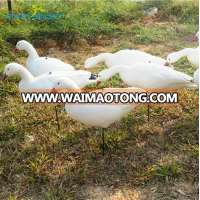 Soft EVA foam snow goose for decoy garden decoration