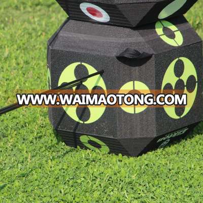 sefl healing 18sided cube archery targets xpe foam 3d archery shooting target